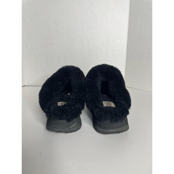 UGG Platform Slip on Slipper Mules Black Disquette Chopd Womens 6 - Picture 3 of 8